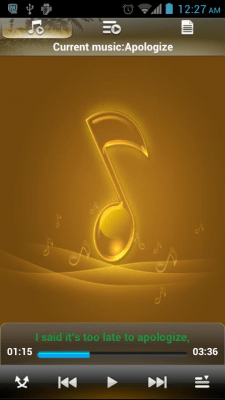 Screenshot of the application Sparkle Music Player - #2