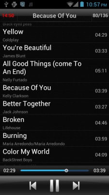 Screenshot of the application Timer Music Player - #4