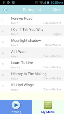 Screenshot of the application Folder Music Player - #5