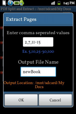 Screenshot of the application PDF Cutter - #3