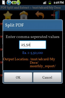 Screenshot of the application PDF Cutter - #5