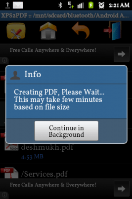 Screenshot of the application XPS to PDF Converter - #3