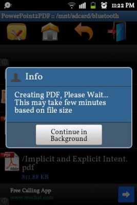Screenshot of the application PowerPoint to PDF Converter - #3