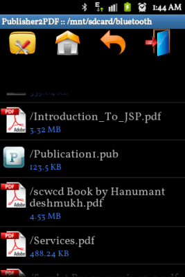 Screenshot of the application Publisher to PDF Converter - #2