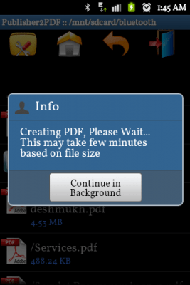 Screenshot of the application Publisher to PDF Converter - #4