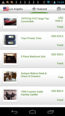 Screenshot of the application Classifieds - #2