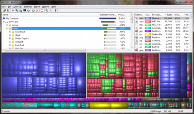 Screenshot of the application WinDirStat - #2