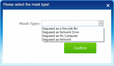 Screenshot of the application Folder Hidden - #3