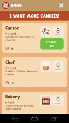 Screenshot of the application Christmas Candy Cookie Clicker - #2