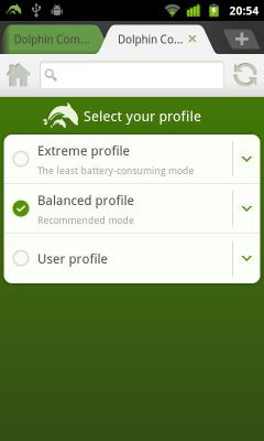 Screenshot of the application Dolphin Battery Saver - #2
