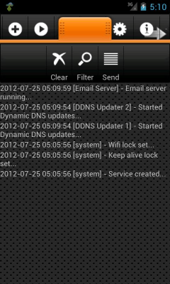 Screenshot of the application Email Server - #6