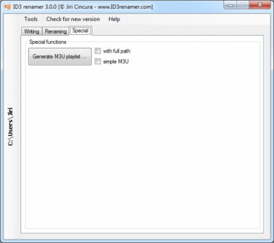 Screenshot of the application ID3 renamer - #3