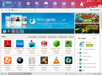 Screenshot of the application Mobogenie - #2