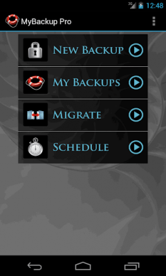 Screenshot of the application My Backup Root - #17