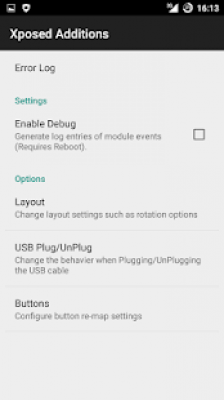 Screenshot of the application Xposed Additions - #3