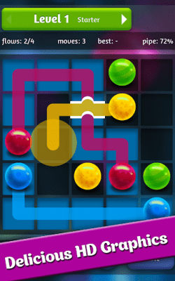 Screenshot of the application Flow Frenzy Bridges - #5