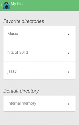 Screenshot of the application Music Folder Player (original) - #17