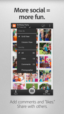 Screenshot of the application Adobe GroupPix - #4
