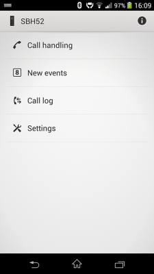 Screenshot of the application Stereo Bluetooth Headset SBH52 - #3