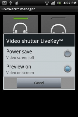 Screenshot of the application LiveKey Video - #3