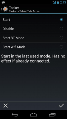 Screenshot of the application Tasker/Locale Plugin - #2