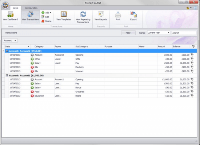 Screenshot of the application MoneyFox - #2