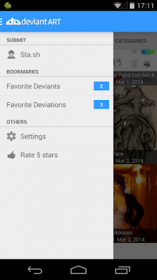 Screenshot of the application DeviantART Gallery - #12