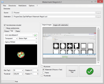 Screenshot of the application Watermark Magick - #2