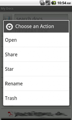 Screenshot of the application My Docs - Google Docs - #2