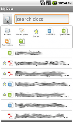 Screenshot of the application My Docs - Google Docs - #6