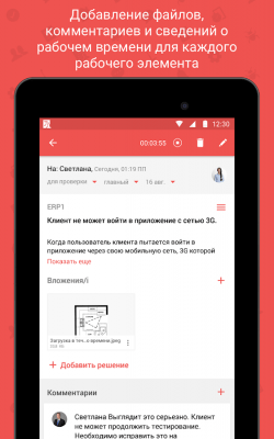 Screenshot of the application Zoho Projects - #13