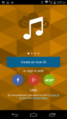 Screenshot of the application abMusic - #4