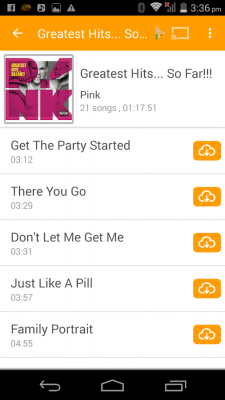 Screenshot of the application abMusic - #10
