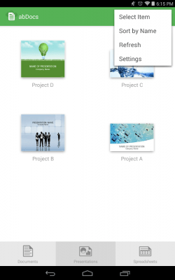 Screenshot of the application abDocs - #2