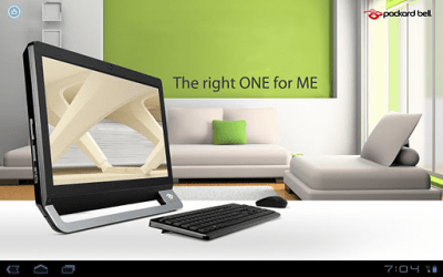 Screenshot of the application Packard Bell oneTwo - #2