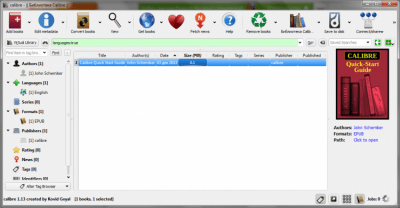 Screenshot of the application calibre Portable - #2