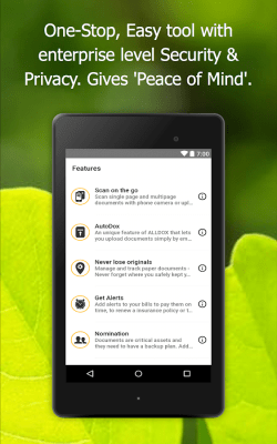 Screenshot of the application allDox - documents organized - #10