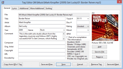 Screenshot of the application Tag&amp;Rename - #2
