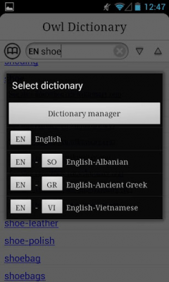 Screenshot of the application Multiple Dictionary - OwlDic - #5