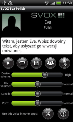 Screenshot of the application SVOX Polish Eva Trial - #3