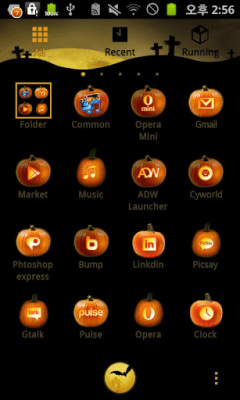 Screenshot of the application Halloween Moon Night GO Locker - #4