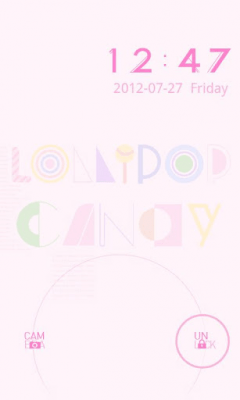 Screenshot of the application Typo Pink2 GO Locker Theme - #2