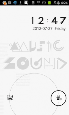 Screenshot of the application Typo White GO Locker Theme - #2