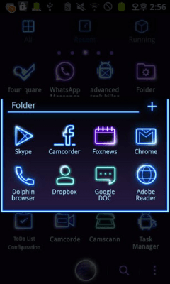 Screenshot of the application Mercury GOLauncher EX Theme - #2