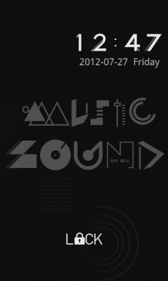 Screenshot of the application Typo Black GO Locker Theme - #1