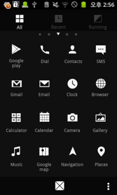 Screenshot of the application Mono GOLauncher EX Theme - #2