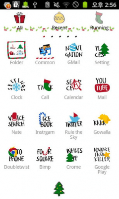 Screenshot of the application Typo Christmas Go Theme - #2