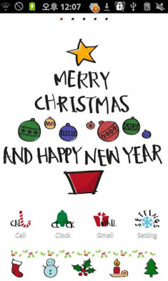 Screenshot of the application Typo Christmas Go Theme - #5