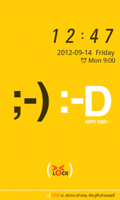 Screenshot of the application TypoArtHappyMan GOLockerTheme - #2