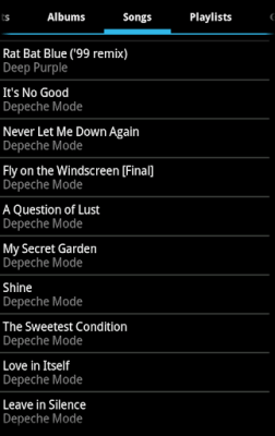 Screenshot of the application Music Player Ultra - #6